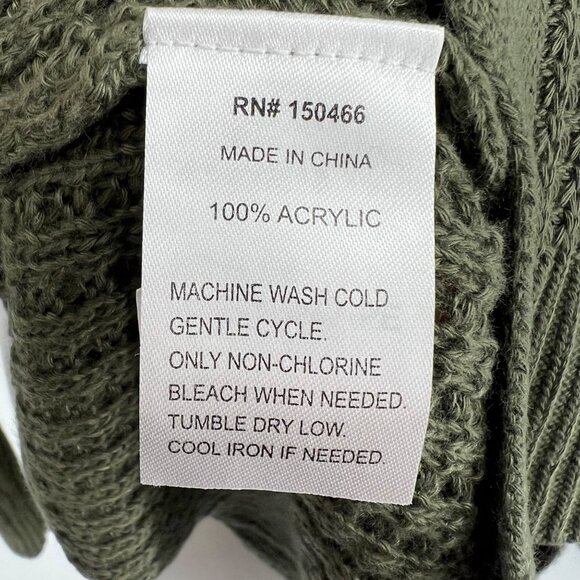 Market & Spruce Olive Green Open Front Cardigan Size Small Petite NWT - Picture 9 of 10